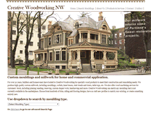 Tablet Screenshot of creativewoodworkingnw.com